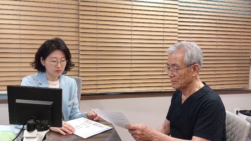 상열하한 자율신경 진료 상담 장면